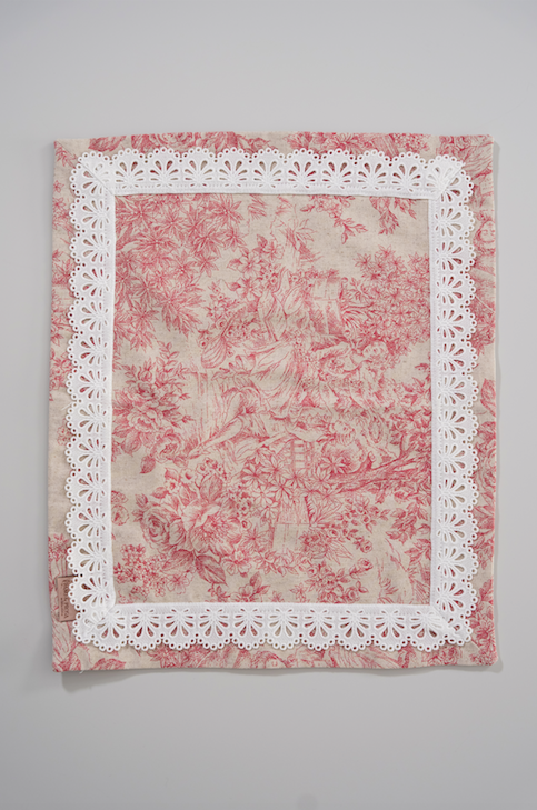 Individual Toile de Jouy Rosa