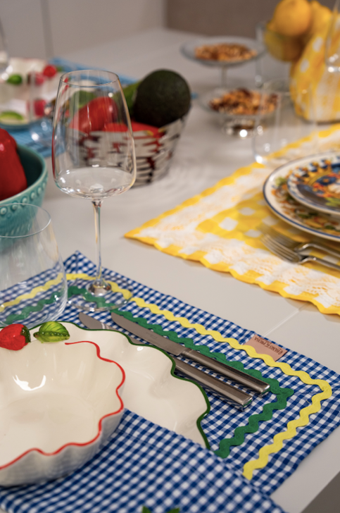 Blue Strong Checkered Placemat