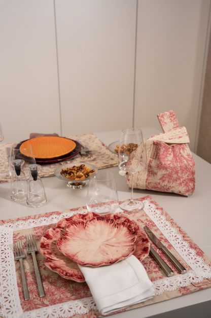 Pink Toile de Jouy Placemat