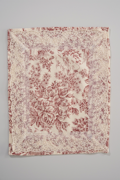 Individual Toile de Jouy Bordeuax