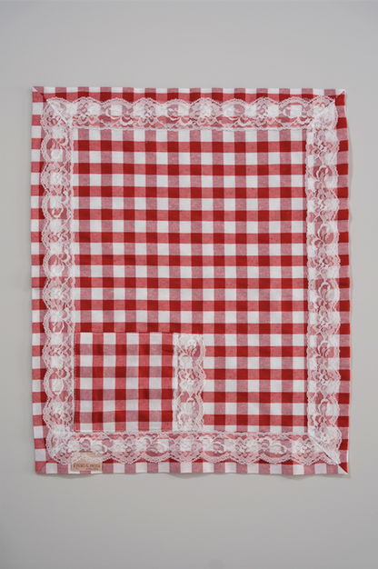 Individual Xadrez Vermelho