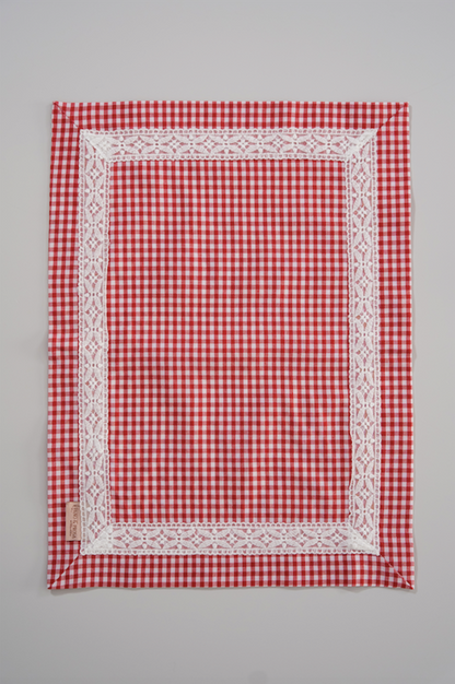 Individual Xadrez Vermelho