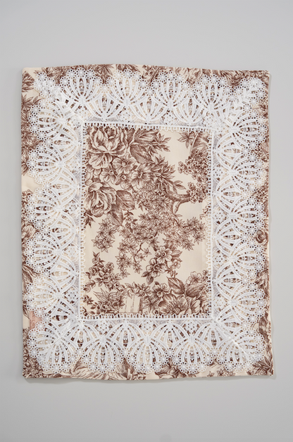 Individual Toile de Jouy Castanho