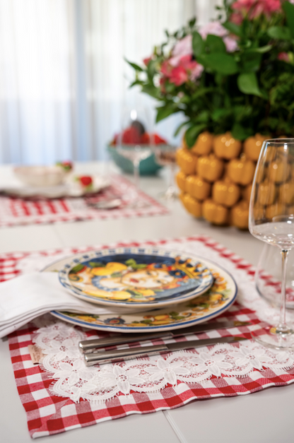 Individual Xadrez Vermelho