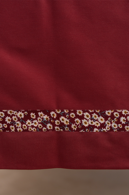 Love Language Burgundy Tablecloths