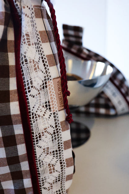 Checkered Bottle Holder
